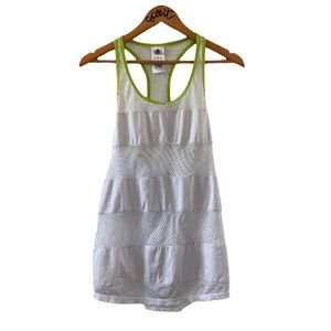 Adidas Mesh White Workout Tank Top